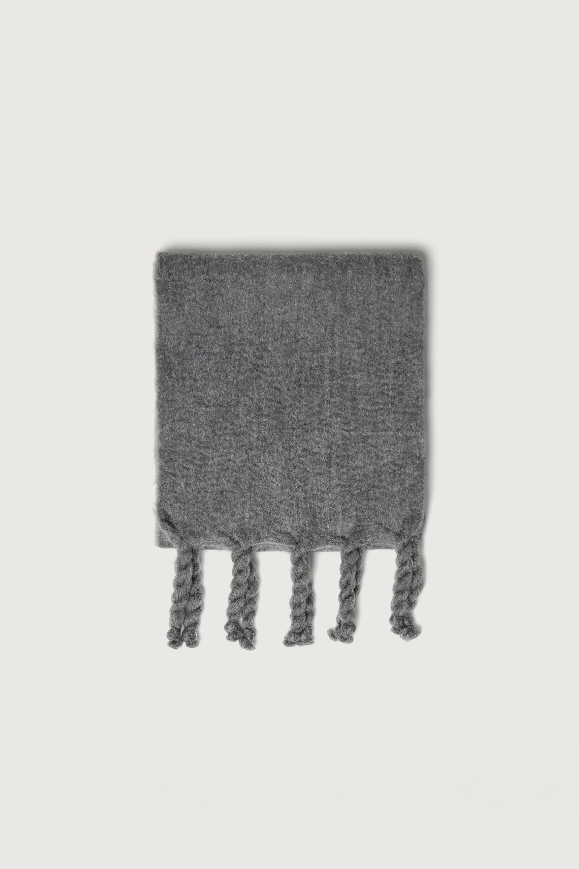 WOOL BLEND SCARF WITH TASSEL - Image 3