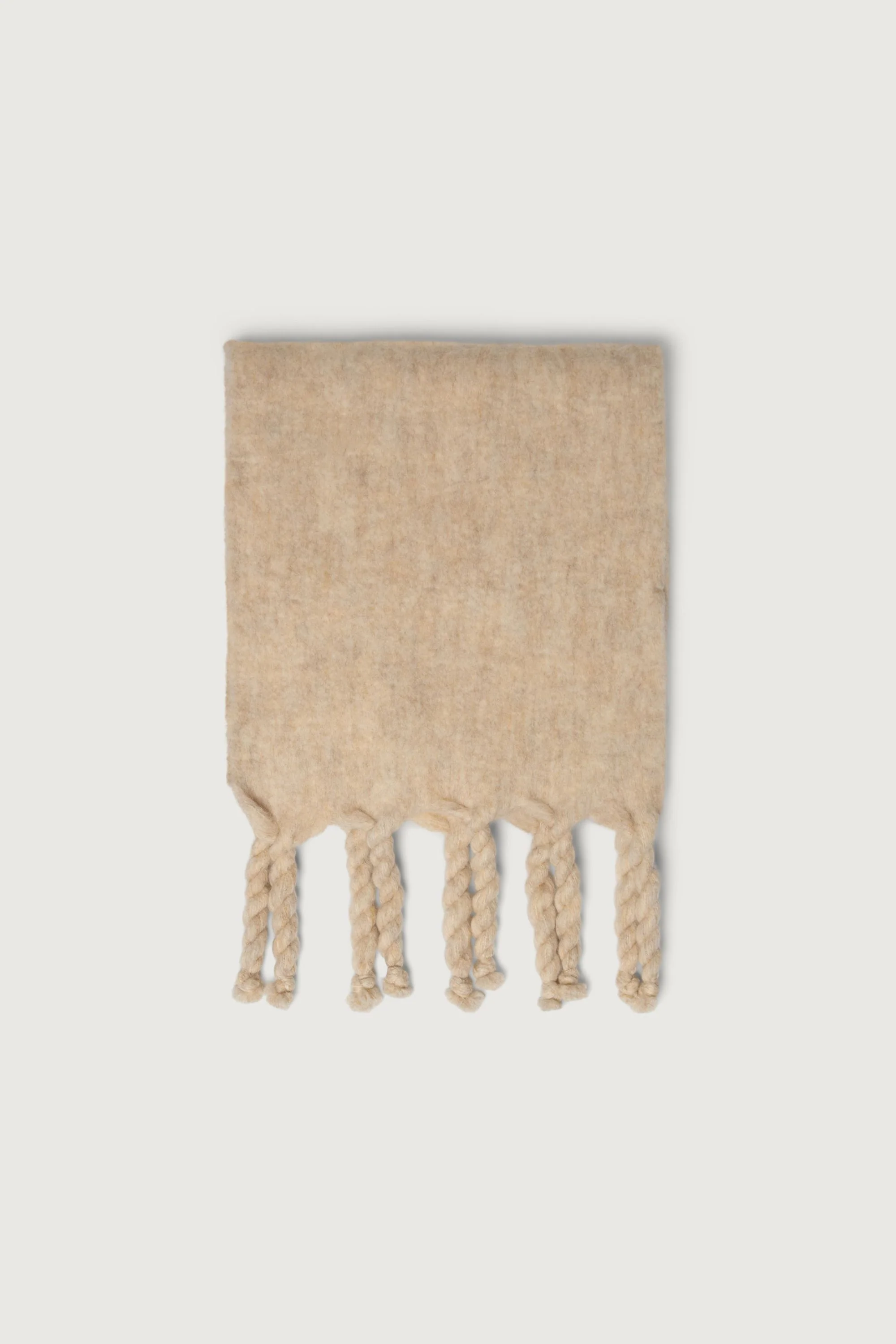 WOOL BLEND SCARF WITH TASSEL - Image 4